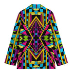 Ethnic Psychedelic Trippy Print Women's Blazer