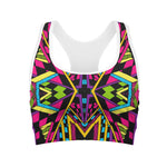 Ethnic Psychedelic Trippy Print Women's Sports Bra