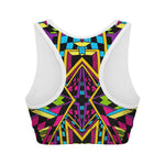 Ethnic Psychedelic Trippy Print Women's Sports Bra