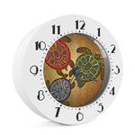 Ethnic Sea Turtles Print Alarm Clock