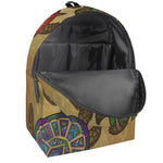 Ethnic Sea Turtles Print Backpack