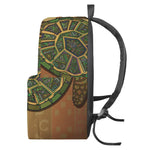 Ethnic Sea Turtles Print Backpack