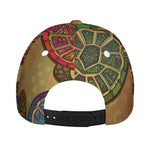 Ethnic Sea Turtles Print Baseball Cap