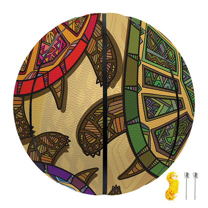Ethnic Sea Turtles Print Basketball