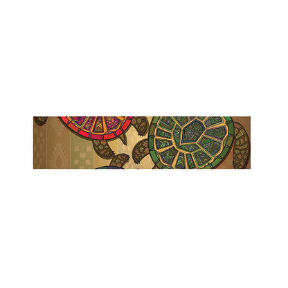 Ethnic Sea Turtles Print Bed Runner