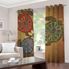 Ethnic Sea Turtles Print Blackout Grommet Curtains