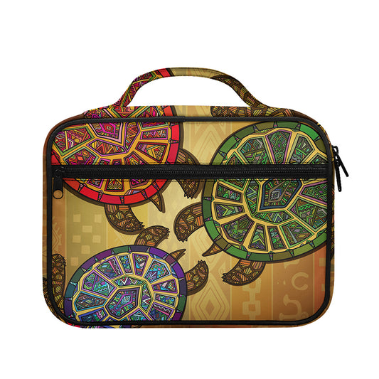 Ethnic Sea Turtles Print Briefcase Bible Bag