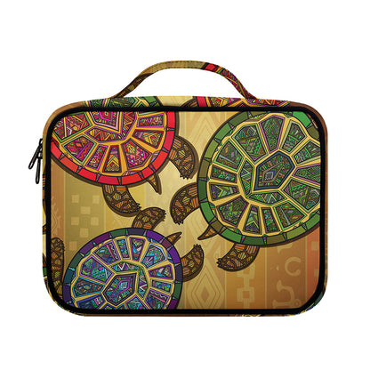 Ethnic Sea Turtles Print Briefcase Bible Bag