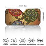 Ethnic Sea Turtles Print Car Windshield Sun Shade