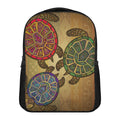 Ethnic Sea Turtles Print Casual Backpack