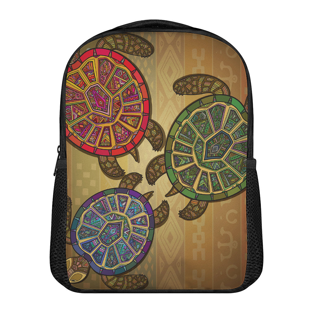 Ethnic Sea Turtles Print Casual Backpack
