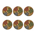 Ethnic Sea Turtles Print Coaster Set