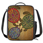 Ethnic Sea Turtles Print Crossbody Lunch Bag