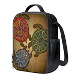 Ethnic Sea Turtles Print Crossbody Lunch Bag