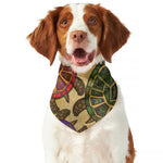 Ethnic Sea Turtles Print Dog Bandana