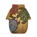Ethnic Sea Turtles Print Dog Zip Up Hoodie