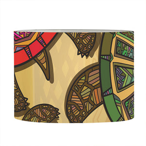 Ethnic Sea Turtles Print Drum Lamp Shade