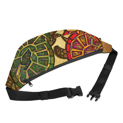 Ethnic Sea Turtles Print Fanny Pack
