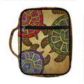 Ethnic Sea Turtles Print Front Pocket Bible Bag