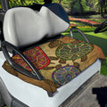 Ethnic Sea Turtles Print Golf Cart Seat Cover