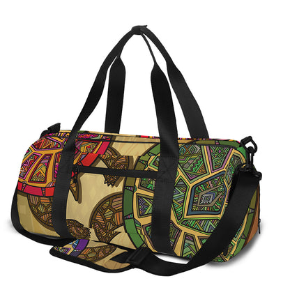 Ethnic Sea Turtles Print Gym Bag