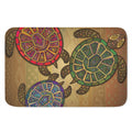 Ethnic Sea Turtles Print Indoor Door Mat