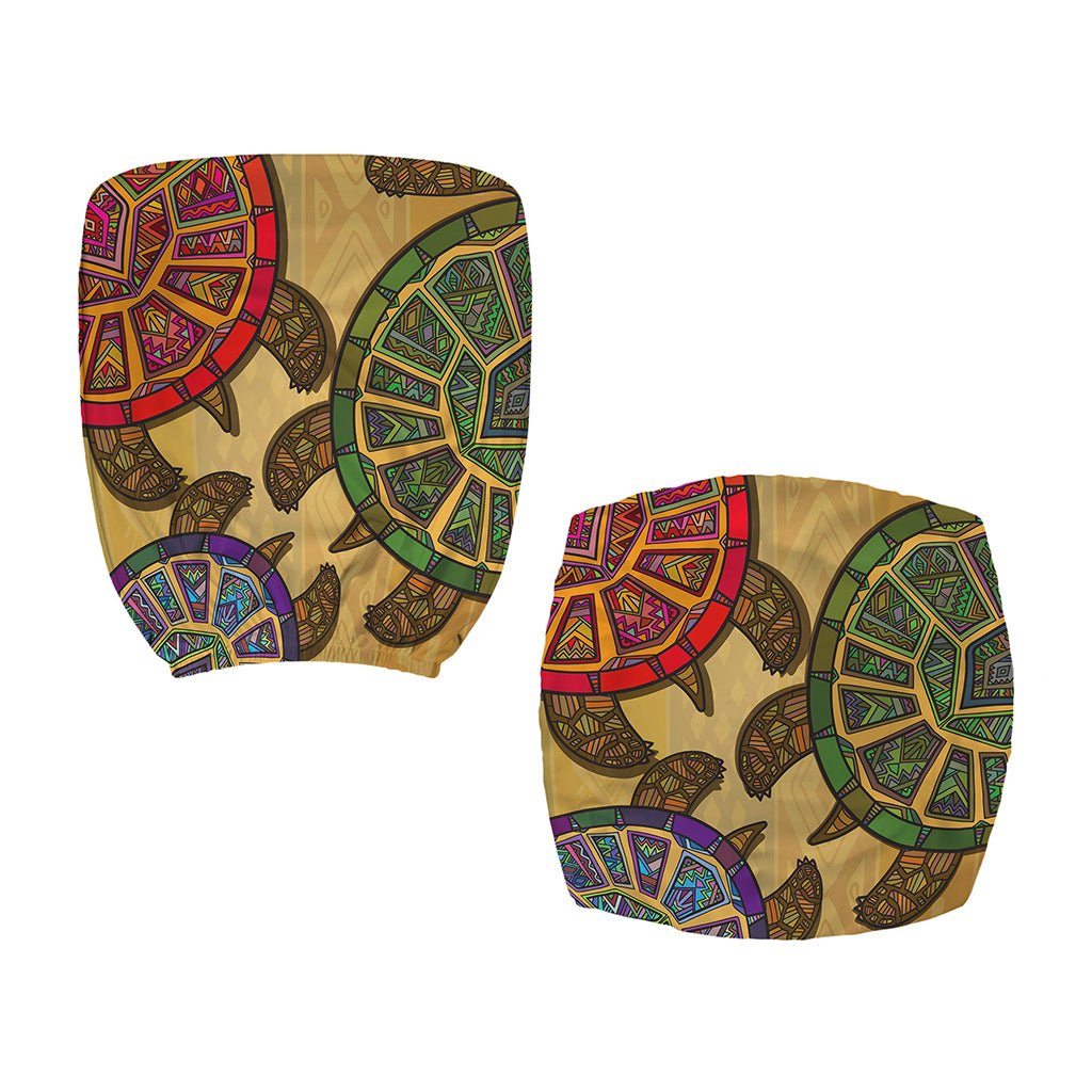 Ethnic Sea Turtles Print Office Chair Cover