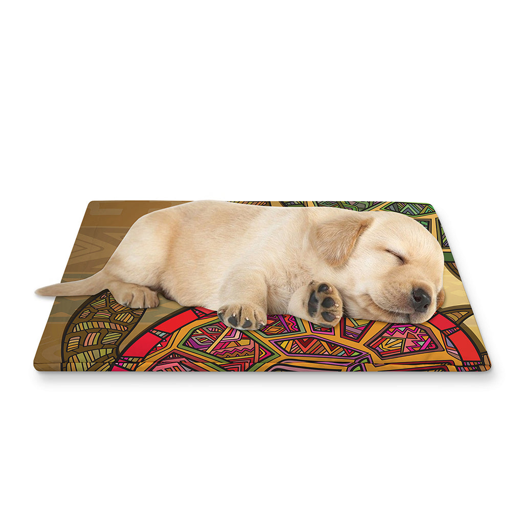 Ethnic Sea Turtles Print Pet Cooling Mat Cover