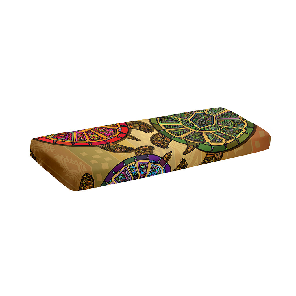 Ethnic Sea Turtles Print Piano Keyboard Cover