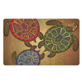 Ethnic Sea Turtles Print Polyester Doormat