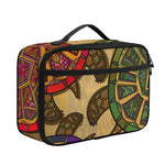 Ethnic Sea Turtles Print Portable Lunch Bag