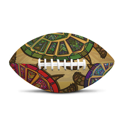 Ethnic Sea Turtles Print Rugby Ball