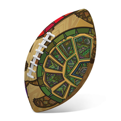Ethnic Sea Turtles Print Rugby Ball