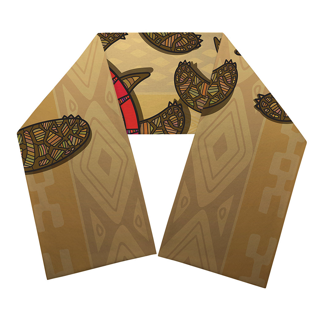 Ethnic Sea Turtles Print Scarf