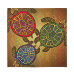 Ethnic Sea Turtles Print Silk Bandana