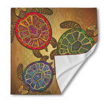 Ethnic Sea Turtles Print Silk Bandana