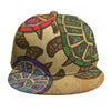 Ethnic Sea Turtles Print Snapback Cap