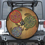 Ethnic Sea Turtles Print Tire Cover With Camera Hole