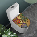 Ethnic Sea Turtles Print Toilet Lid Cover