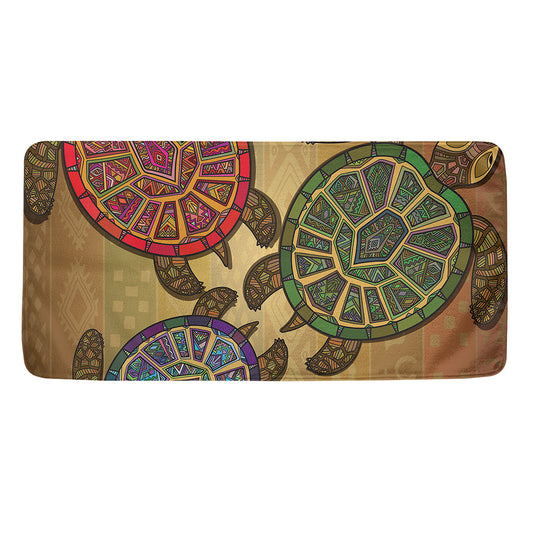 Ethnic Sea Turtles Print Towel