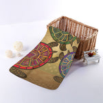 Ethnic Sea Turtles Print Towel