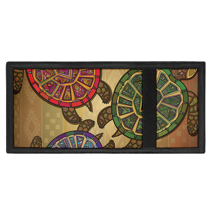 Ethnic Sea Turtles Print Trifold Wallet