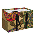Ethnic Sea Turtles Print Utility Tote Bag