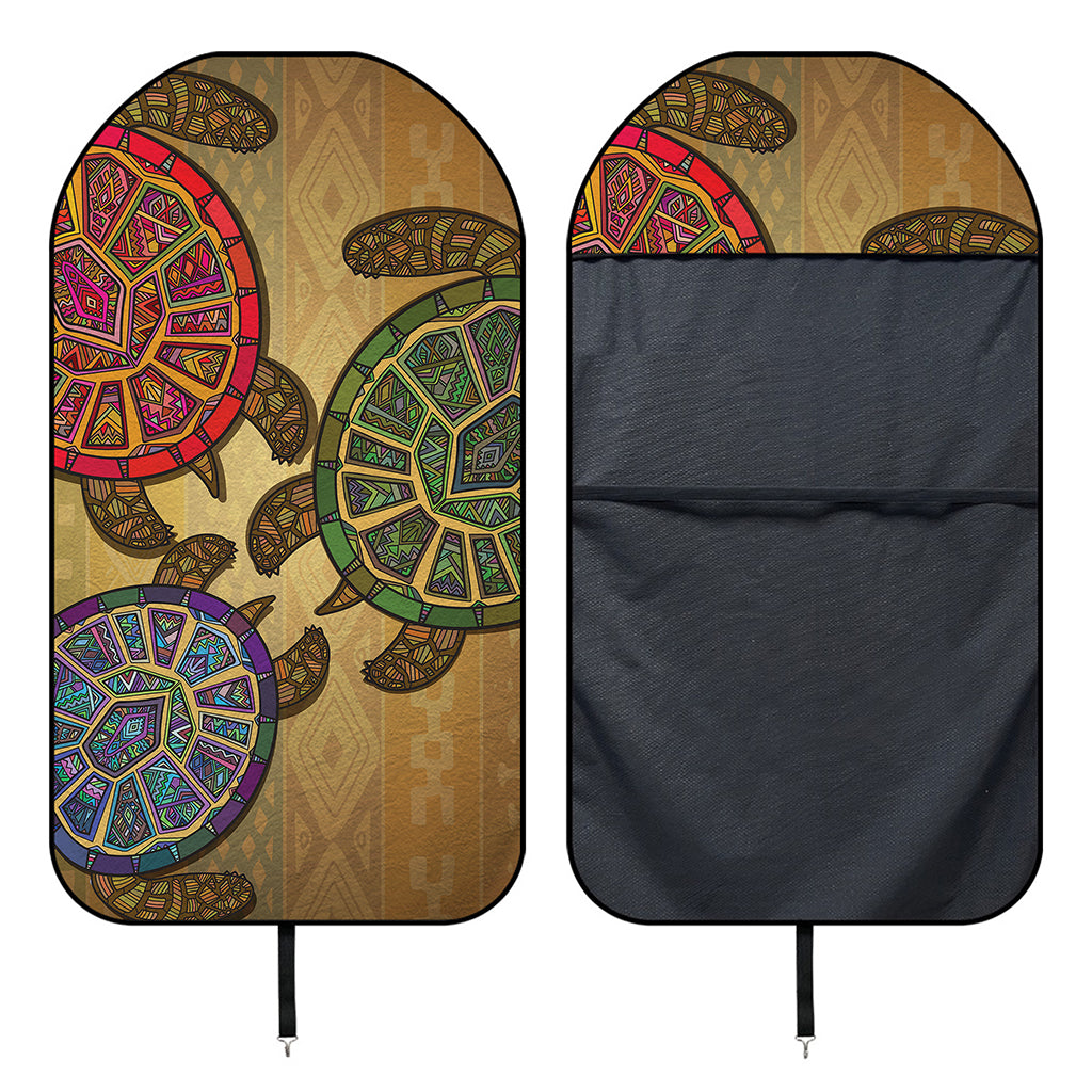 Ethnic Sea Turtles Print Waterproof Car Seat Cover