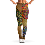 Ethnic Sea Turtles Print Women's Leggings