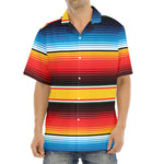 Ethnic Serape Blanket Pattern Print Aloha Shirt