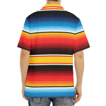 Ethnic Serape Blanket Pattern Print Aloha Shirt