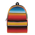 Ethnic Serape Blanket Pattern Print School Backpack