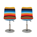 Ethnic Serape Blanket Pattern Print Bar Stool Covers
