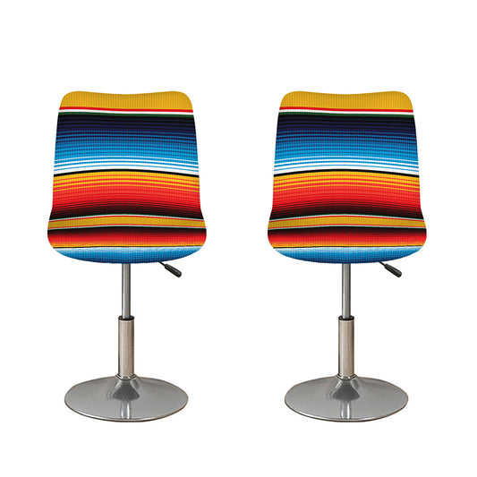 Ethnic Serape Blanket Pattern Print Bar Stool Covers